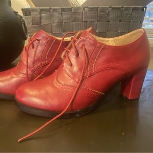 Womens PU Leather Oxfords Brogue Wingtip Lace Up Dress Shoes